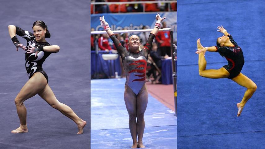 NC women's gymnastics leotards during the early 2000s