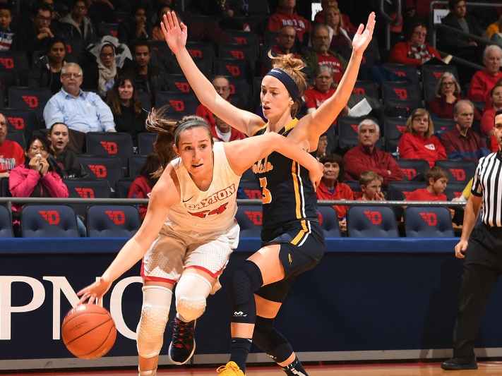 Dayton University's Lauren Cannatelli set a record for free throws