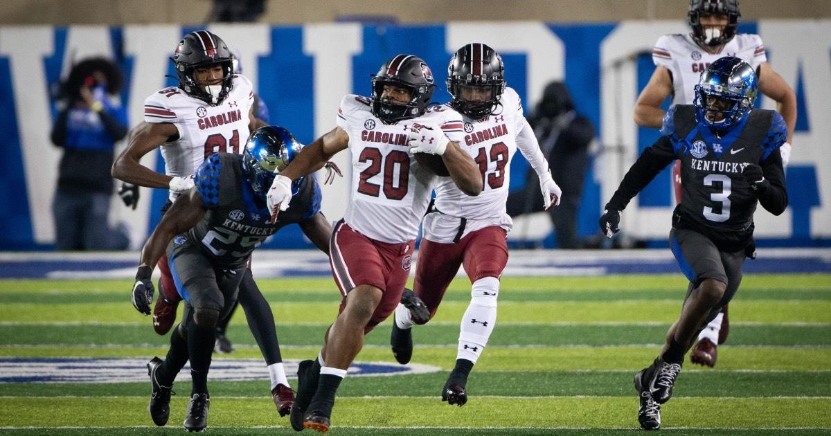 Kevin Harris had two 200-yard games for South Carolina last season.