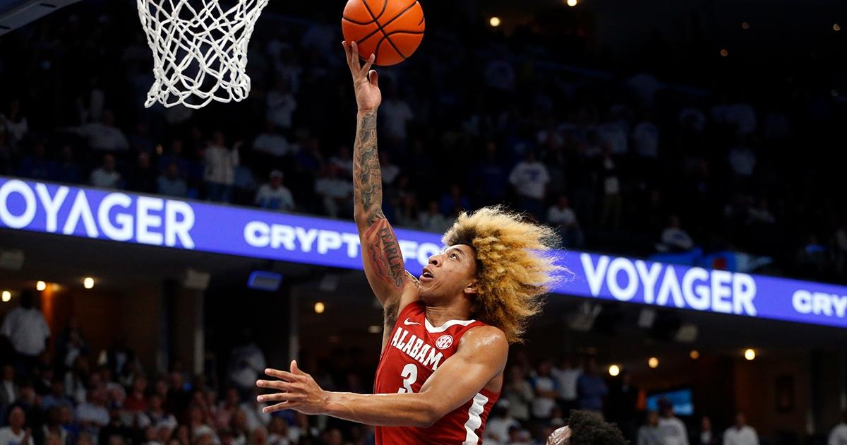 Alabama almost exclusively shoots 3-pointers and layups.