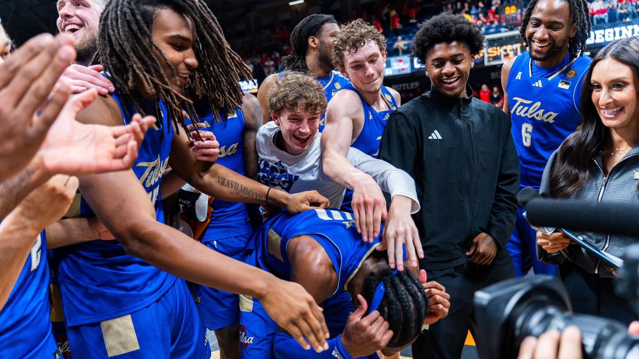 Tulsa celebrates after win