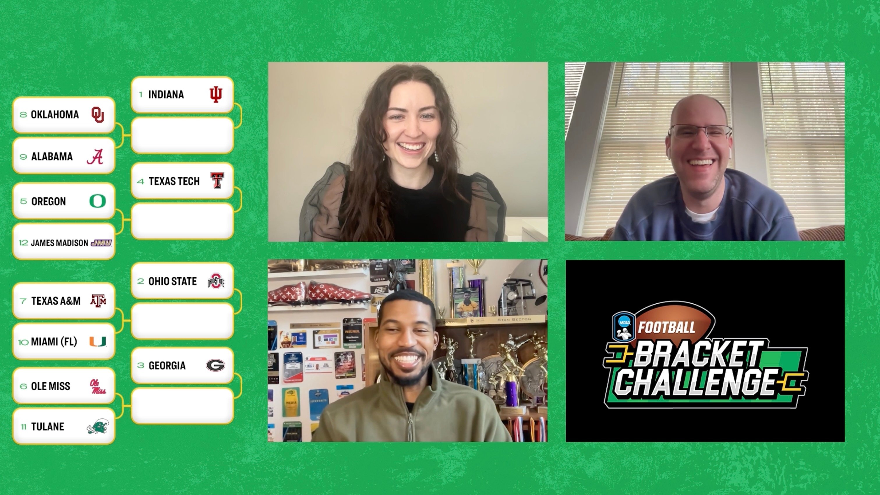 krikya360.com staff analyzes how the nation is picking the CFP in the College Football Bracket Challenge